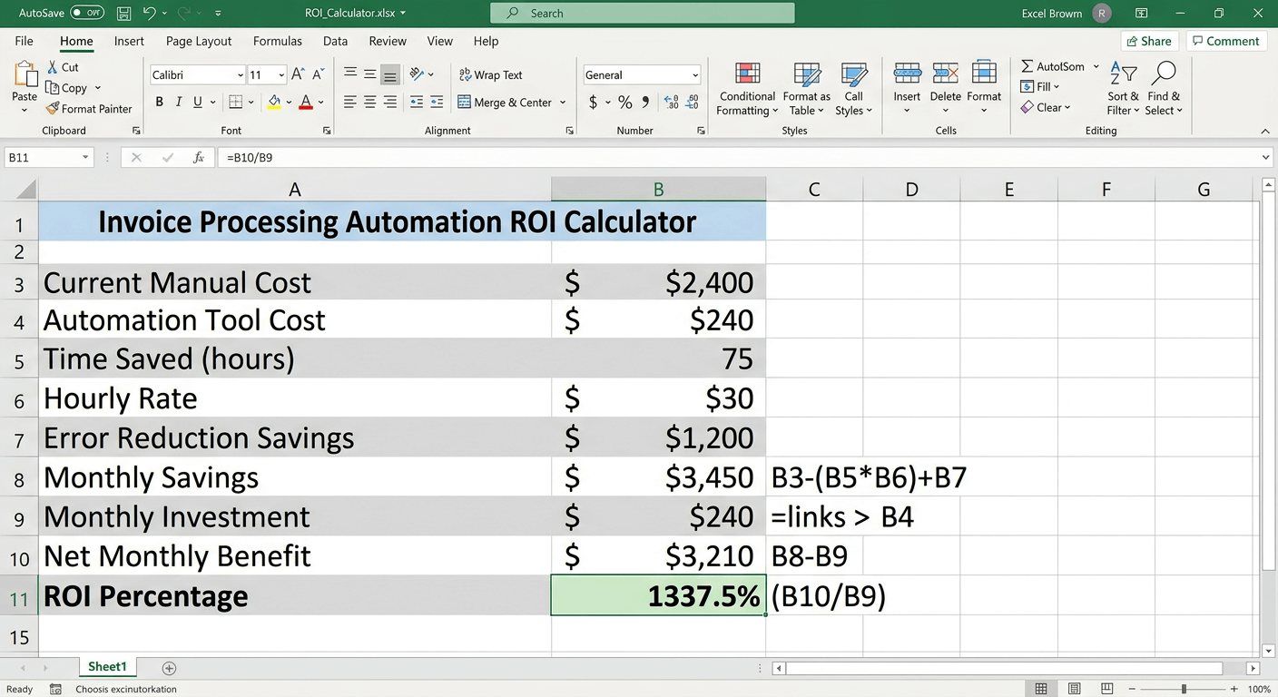 Business Process Automation ROI Calculator: Prove Your Investment Pays ...