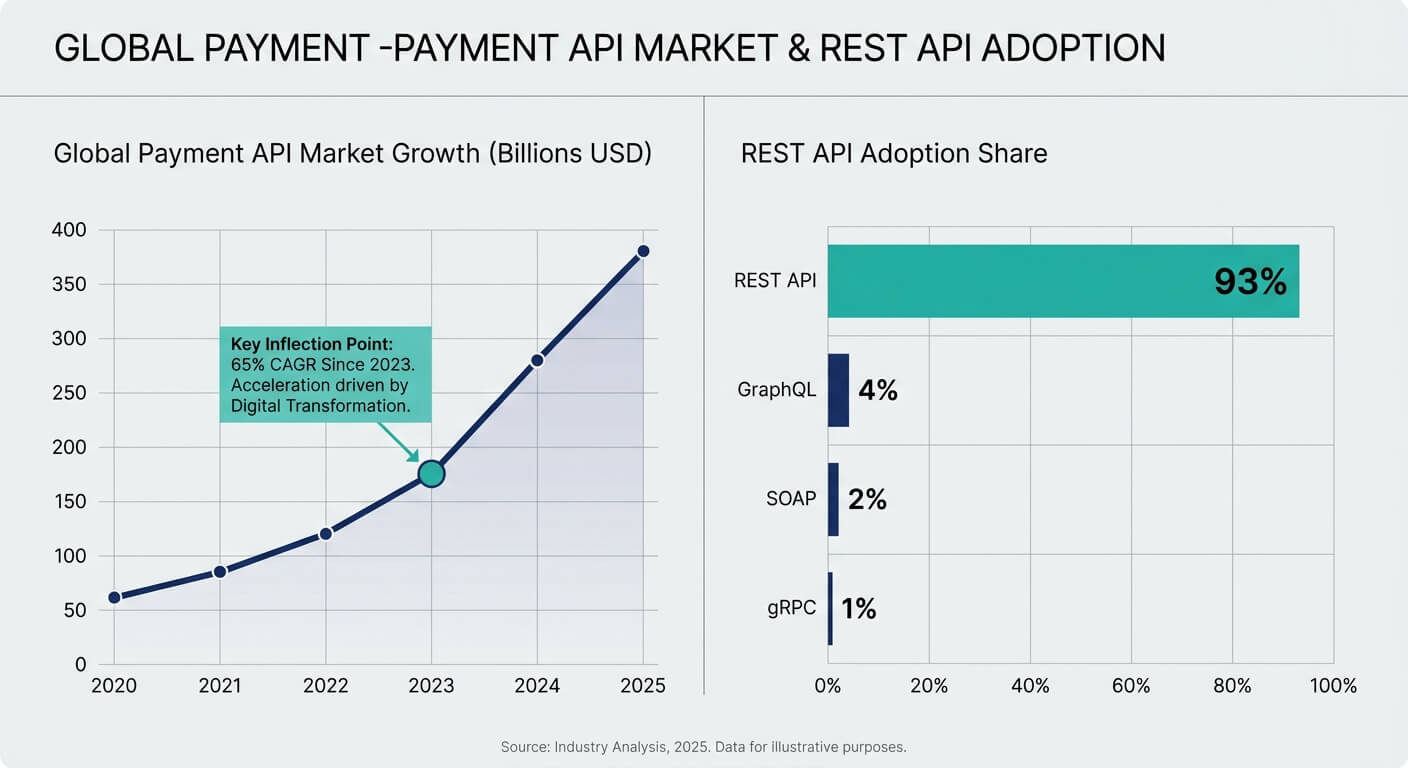 Payment data flow diagram showing checkout to API integration across business systems